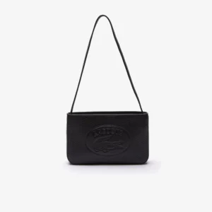 LACOSTE Women’s Croco Crew Leather Shoulder Bag
