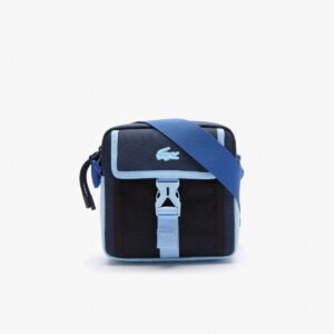 LACOSTE UNISEX NEOCROC COLORBLOCK CANVAS MESSENGER BAG