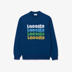 LACOSTE MEN'S WASHED EFFECT OMBRÉ PRINT SWEATSHIRT